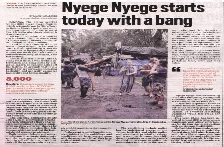 Media Age MTN Uganda Nyege Nyege Festival